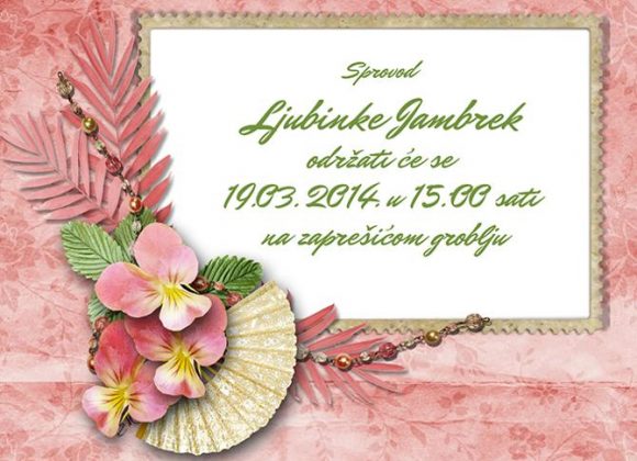 Sprovod Ljubinke Jambrek